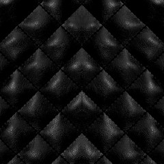Black leather upholstery texture