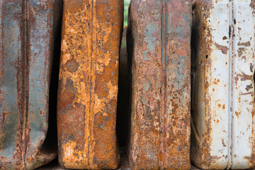 A rusty old steel