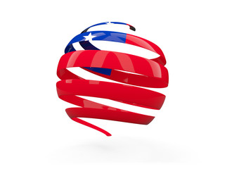 Flag of samoa, round icon