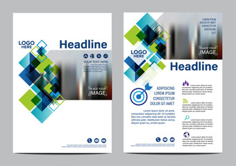 Brochure flyer annual report leaflet mock up template layout design.