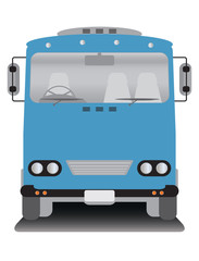 front view of old bus