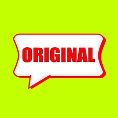 original red wording on Speech bubbles Background Yellow lemon