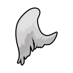 wing feather animal bird angel icon. Isolated and flat illustration. Vector graphic