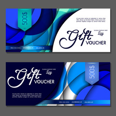 Gift voucher. Vector, illustration.