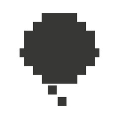 speech bubble monochrome message icon