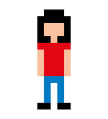 Obraz premium avatar player pixel icon