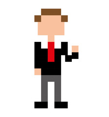 Obraz premium avatar player pixel icon