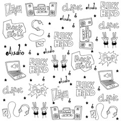 Music object set doodles