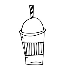 delicious coffee silhouette icon