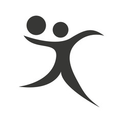 figure athlete silhouette icon