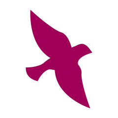 cute bird animal isolated