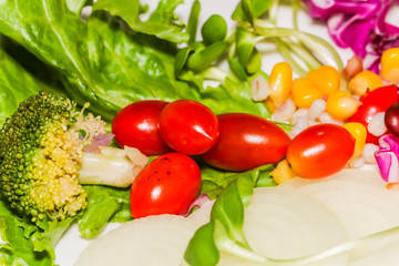 fresh tomato in salad