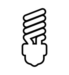 light bulb illumination energy power icon. Isolated and flat illustration. Vector graphic
