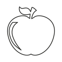 apple fresh fruit icon