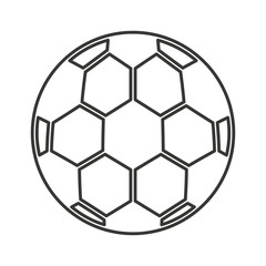 Fototapeta premium soccer sport ball equipment icon