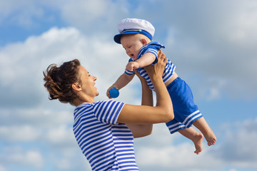 Obraz premium Mother and son