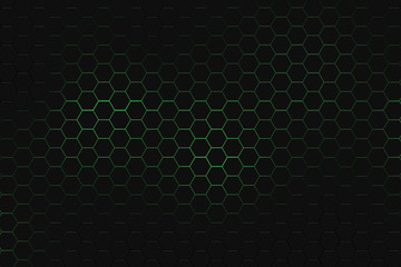 abstract Digital futuristic honeycomb background design metalic look