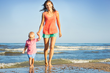 Fototapeta premium Mom with a child