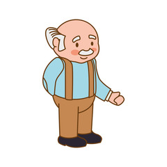 grandfather old person man male icon. Isolated and flat illustration. Vector graphic