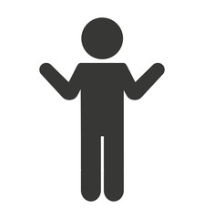 man male silhouette isolated icon