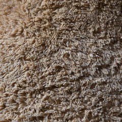 close-up brown wool fluffy fur texture background
