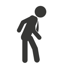business man male silhouette isolated icon