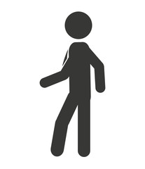 business man male silhouette isolated icon