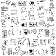 Many tool music set doodles