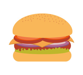 hamburger fast food icon