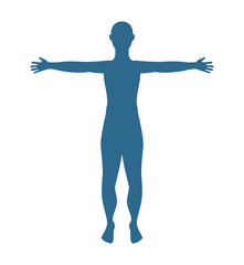 man male silhouette isolated icon