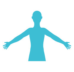 man male silhouette isolated icon