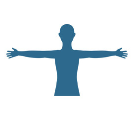 man male silhouette isolated icon