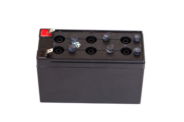 Open Sealed  battery isolated on white background