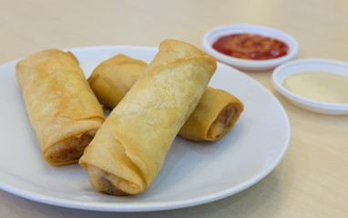  Spring rolls food