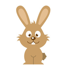 cute rabbit isolated icon design