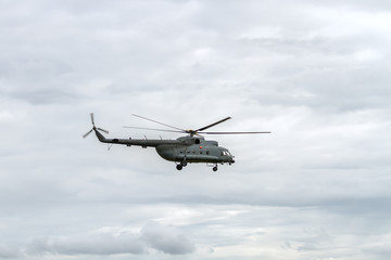 Fototapeta na wymiar Transportation with Helicopter