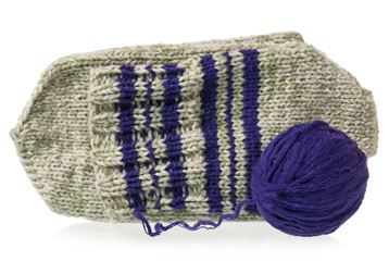 Knitted warm socks