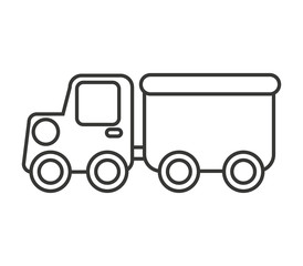 construction car toy kids icon