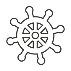 timon boat isolated icon