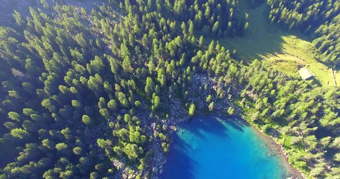Aerial 4k - Lago Saoseo - Val di Campo (CH)