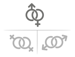 Male and female symbols combination