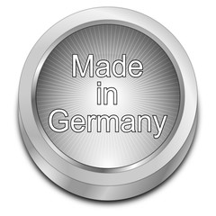 Made in Germany button - 3D illustration