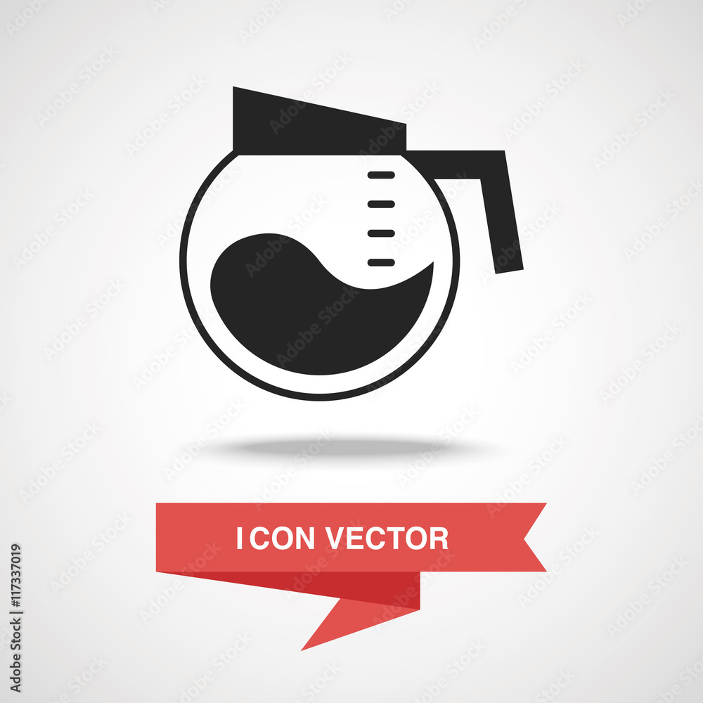 Sticker kettle icon