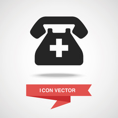 Obraz premium emergency call icon