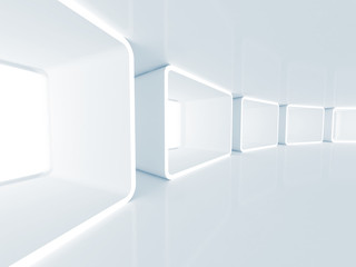 Futuristic Architecture Design Interior Background