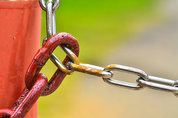 Chains Locked Together