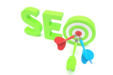 SEO concept. 3D illustration.