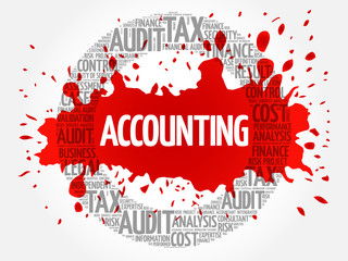 ACCOUNTING word cloud collage, business concept background