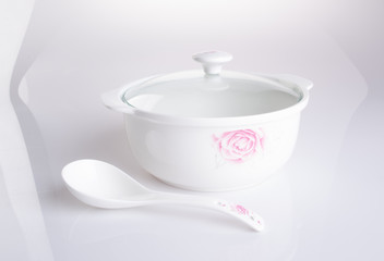 pot. casserole on the background. casserole pot on the backgroun