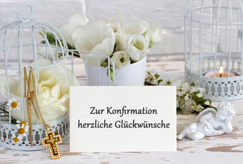 Glückwünsche zur Konfirmation